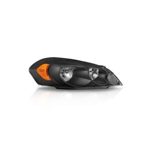 For 2006-2016 Chevy Impala Black Housing Amber Corner Bumper Headlights LH+RH US 2006 2007 2008 2009 2010 2011 2012 2013 2014 2015 2016